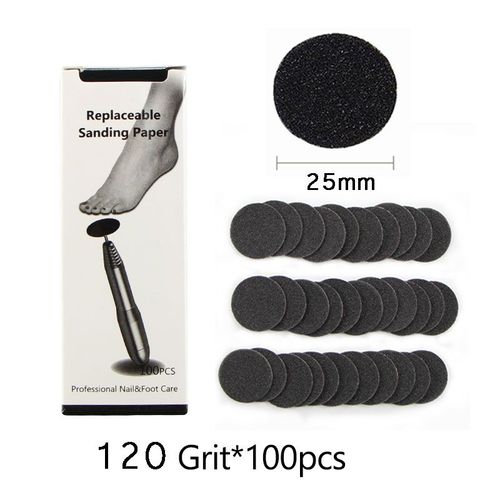 Seulement Un Papier De Verre À 1 Boîte - Outils Électriques De Soins Des Pieds, Remplacement Du Papier De Verre, Dissolvant De Peau Morte, Outils De Pédicure 