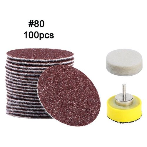 100pc Grit 80 - Papier De Ponçage Électrique Remplaçable Avec Disque, Pour Pédicure, Dissolvant De Callosités, Peau Morte, Ponçage Des Pieds 