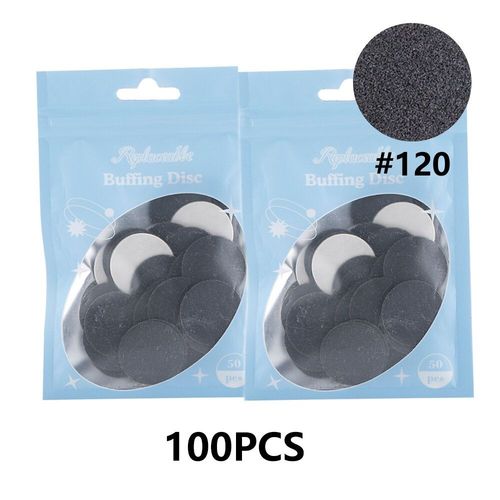 G120-100pcs - Papier De Ponçage Électrique Remplaçable Avec Disque, Pour Pédicure, Dissolvant De Callosités, Peau Morte, Ponçage Des Pieds 