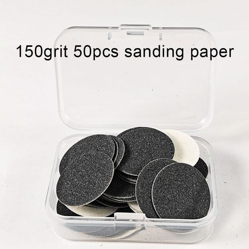 150grit 1 Boîte (50pc) - Papier De Verre Remplaçable Pour Ponceuse Électrique Des Pieds, Dissolvant De Callosités, Outils De Pédicure, Peau Craquelée Et Dure 
