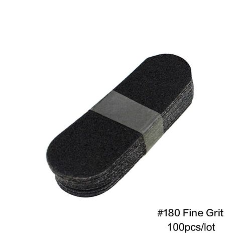 180 Grit 100pcs - Papier De Verre Remplaçable Pour Pédicure, Lime Pour Râpe À Pied, Remplacement Des Limes À Tissu De Ponçage, Dissolvant De Soins Des Pieds, Poignée En Métal, Pelle Pour Pédicure 