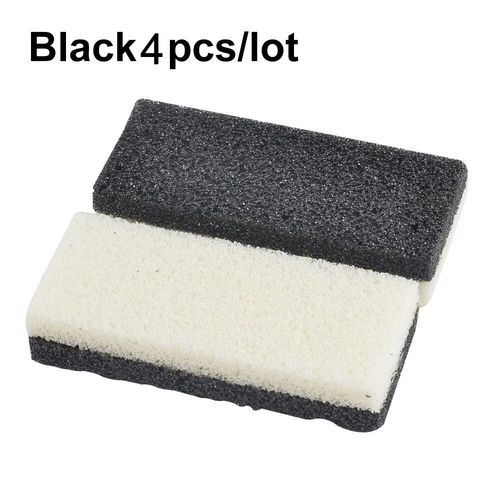 4pcs Noir - Pierre Ponce Pour Soins Des Pieds, Bloc De Gommage Pour Callosités Et Talons Durs, Dissolvant De Peaux Mortes Et Sèches, Outil De Salon De Pédicure, Exfoliation, 6 Couleurs 