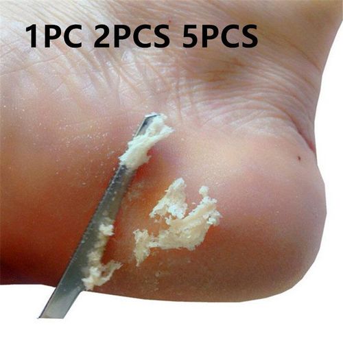 5pcs - Professionnel En Acier Inoxydable Grattoir À Pied Pied Soin Pédicure Grattoir Portable Coupe Ongles Exfoliant Outil En Gros 2 