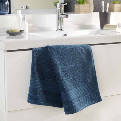 Serviette De Toilette "Tendresse" 50x90cm Saphir