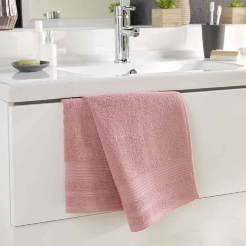 Serviette De Toilette "Tendresse" 50x90cm Bois De Rose