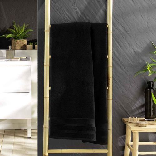 Drap De Douche "Tendresse" 70x130cm Noir