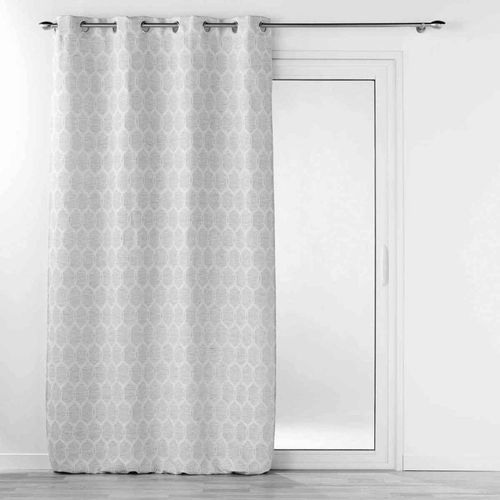 Rideau À ¿Illets Jacquard "Utopia" 140x260cm Gris