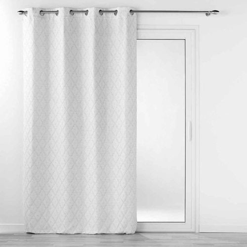 Rideau À ¿Illets Jacquard "Balista" 140x260cm Gris