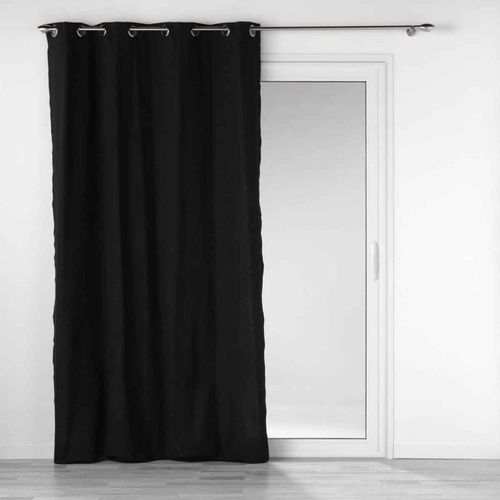 Rideau À ¿Illets "Mistraline" 140x240cm Noir