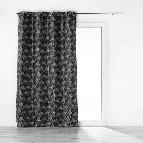 Rideau À ¿Illets "Floriani" 140x260cm Noir