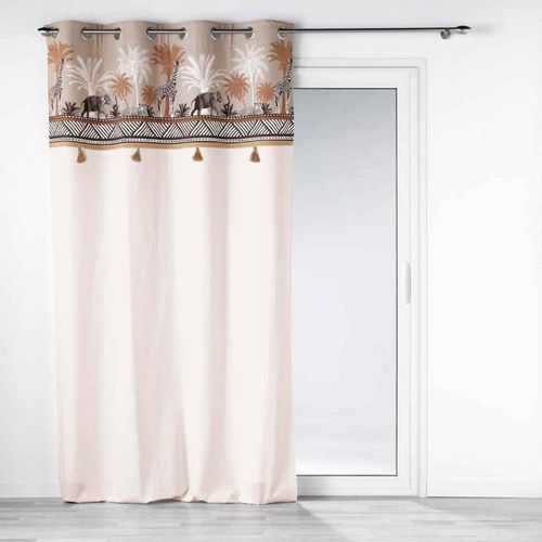 Rideau À ¿Illets "Kenya Lodge" 140x240cm Taupe