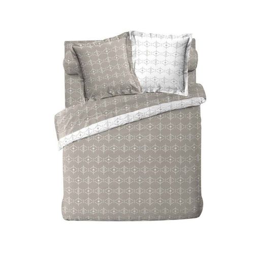 Housse De Couette "Botania" 240x220cm Gris