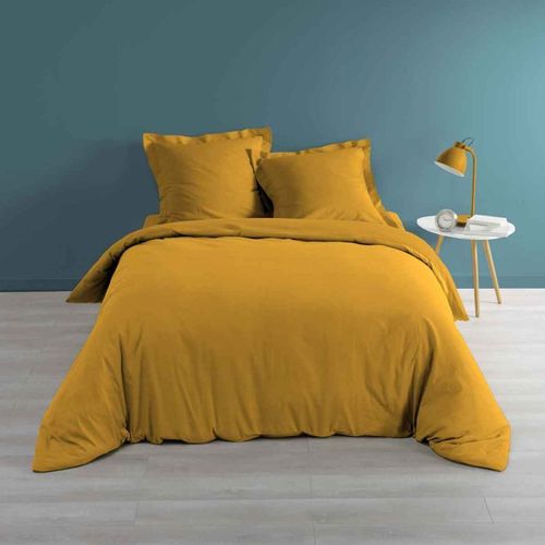 Housse De Couette "Percaline" 240x220cm Ocre