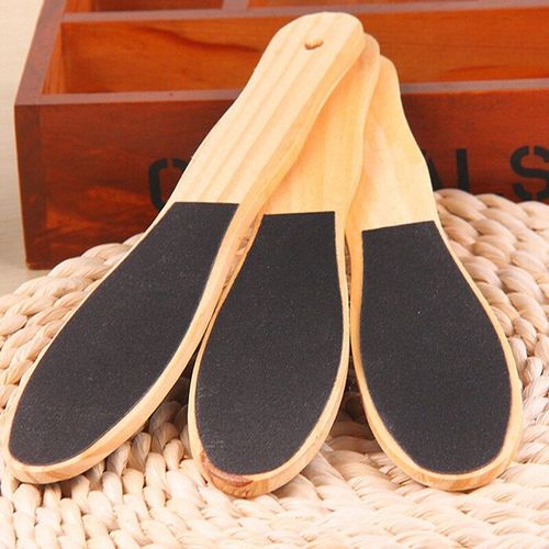 Râpe De Pédicure Professionnelle En Bois, Râpe Pour Lisser La Peau Dure, Sèche Et Dure, Lime À Pied Double Face, Dissolvant De Callosités Pour Les Pieds 