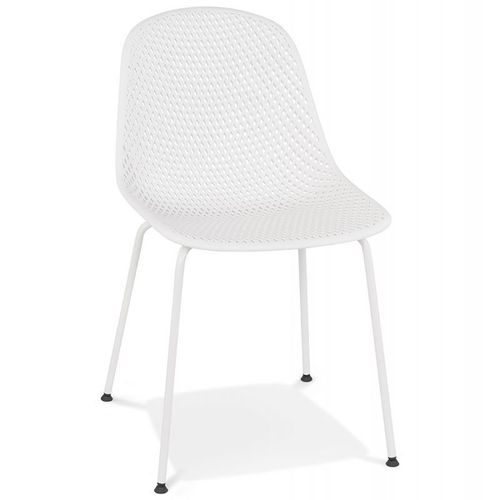Paris Prix - Chaise Design "Venturia" 82cm Blanc