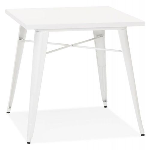 Paris Prix - Table De Repas Vintage "Calaco" 76cm Blanc