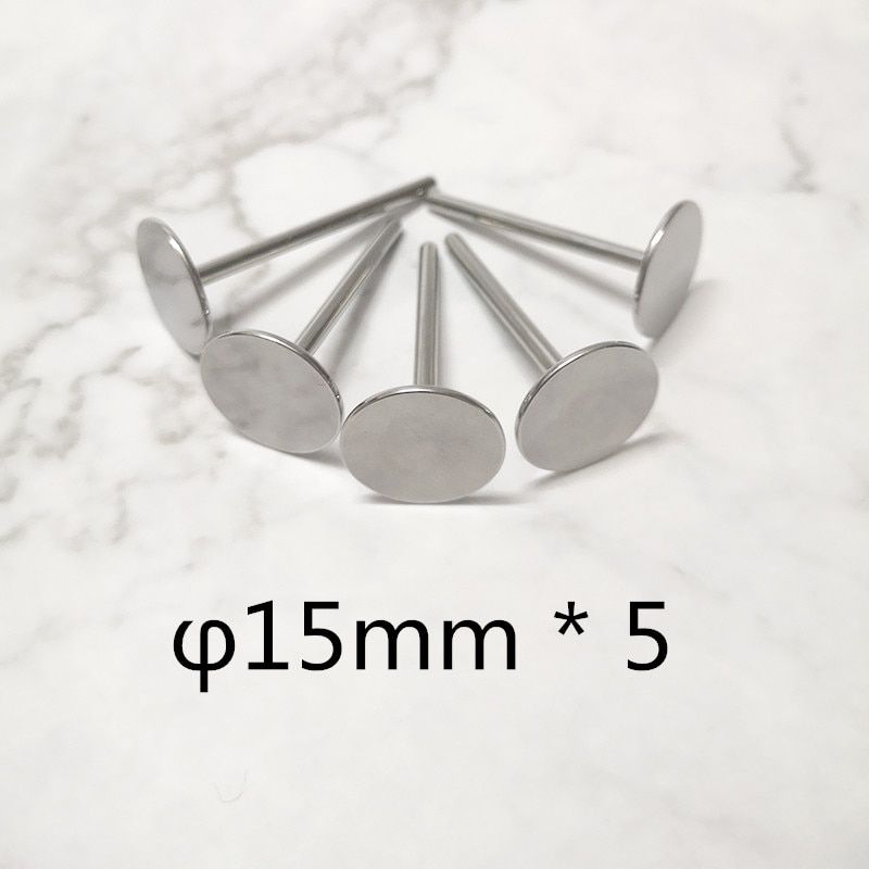 15 Mm 5pcs - Tampons De Disque Mtalliques Rutilisables, Ou...