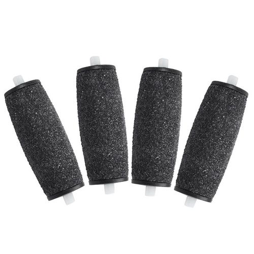 Le Noir - Têtes De Rouleau De Rechange Pour Velours Lisse Lime Électrique Pour Pied Machine De Pédicure Dissolvant De Callosités De Peau Morte Outil De Soins Des Pieds 4 Pièces/Lot 