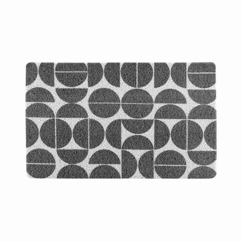 Tapis Rectangulaire Déco "Cosmix" 45x75cm Gris