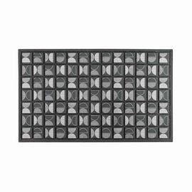 Tapis D'entrée Déco "Retroblack" 45x75cm Noir