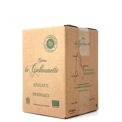 Bib Château La Guillaumette 2022 - Bordeaux Bio - 5l