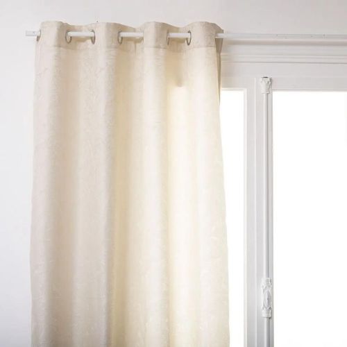 Rideau À ¿Illets Jacquard "Kogur" 140x260cm Ivoire