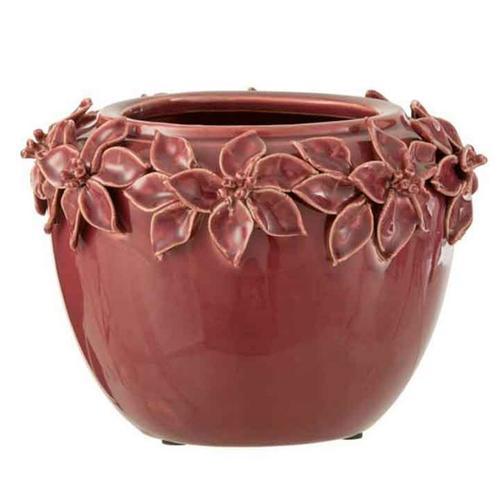 Paris Prix - Cache-Pot En Céramique "Flora" 21cm Rose