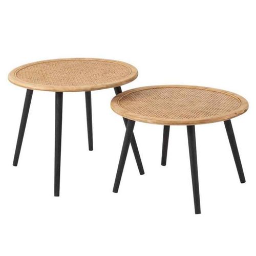 Paris Prix - Lot De 2 Tables D'appoint "Fernando" 68cm Naturel