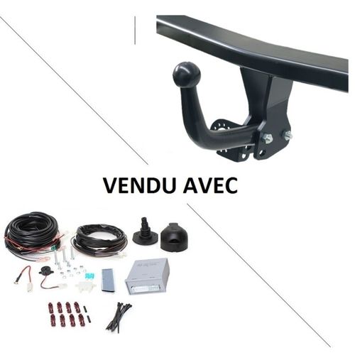 Attelage Toyota Aygo (06/14-) Col De Cygne Uniquement Pour Porte-Vélos + Faisceau Universel 7 Broches + Boitier Électronique - Bosstow