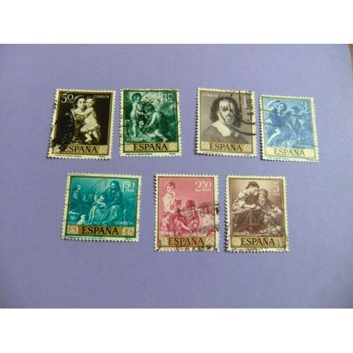 30 Espagne 1960 / Peintures De Murillo / Edifil 1270 / 1279 Fu Incom.