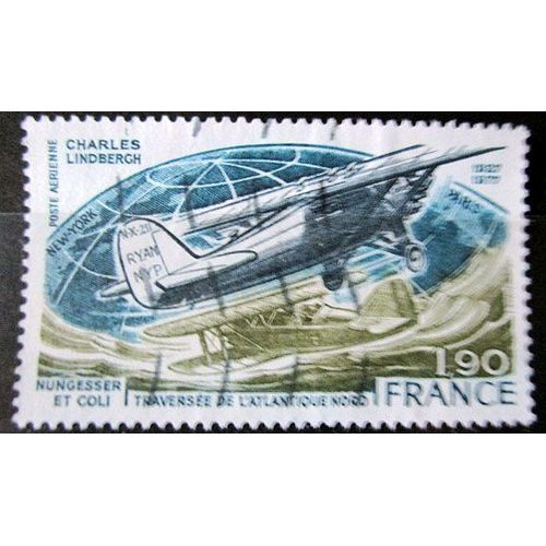 1977. Pa50: Poste Aérienne: Traversée De L'atlantique-Nord.