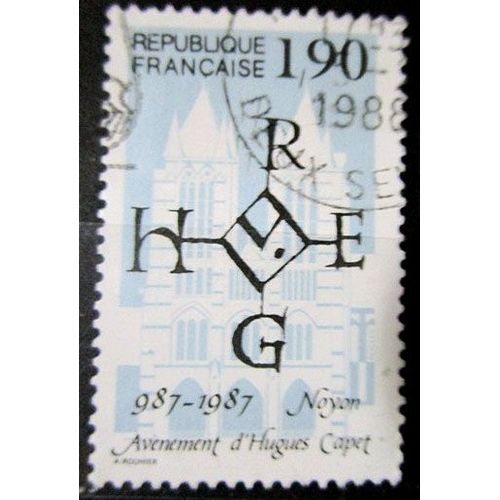 1987. F2478: Millénaire De L'avènement D'hugues Capet.