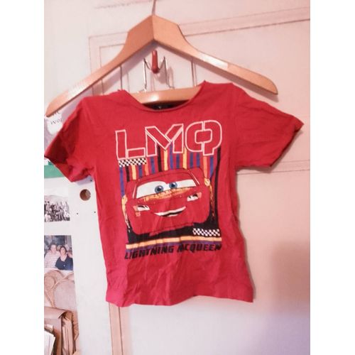 Tee-Shirt Rouge Imprimé Coloré 6 Ans Disney Pixar Cars