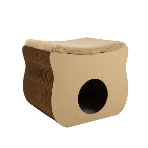 Niche Pour Chat Tigri Marron Pliable