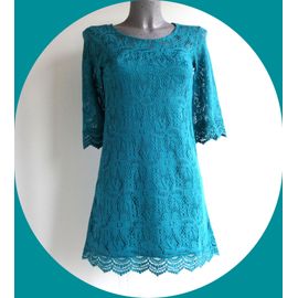 Robe Crochet Émeraude H&m 34