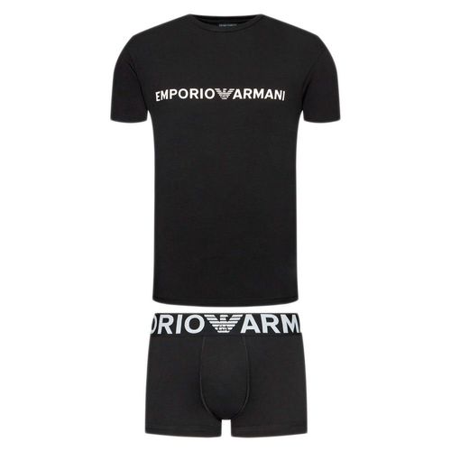 Boxer Emporio Armani Ensemble Unlimited Logo Homme Noir