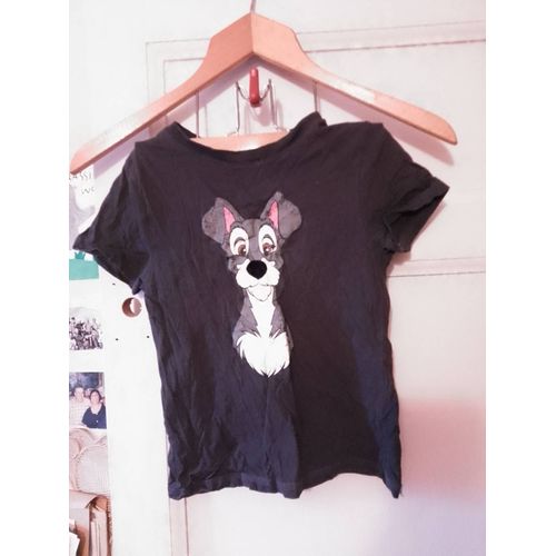 Tee-Shirt Noir Imprimé Coloré 6 Ans Disney.