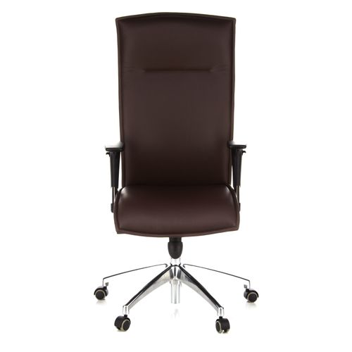 Siège De Bureau / Fauteuil De Direction Murano 20, Brun Foncé Hjh Office