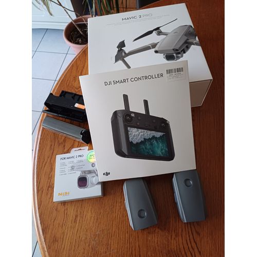 Drone Dji Mavic 2 Pro + Smart Controller Avec 3 Batteries Neuves +Chargeur-Dji