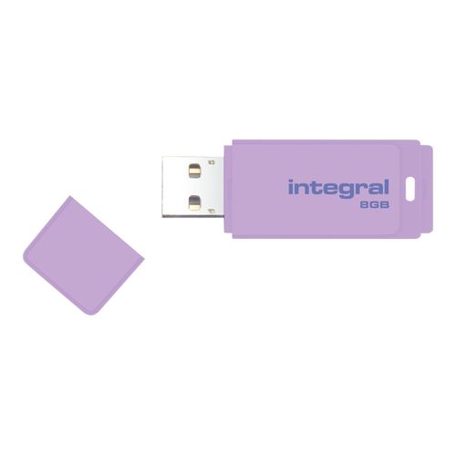 Integral Pastel - Clé USB - 8 Go - USB 2.0 - lavande