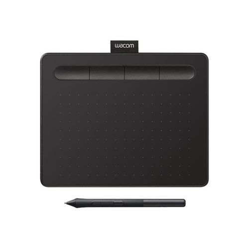 Stylet créatif Wacom Intuos Petite - Numériseur - 15.2 x 9.5 cm - électromagnétique - 4 boutons - filaire - USB - noir