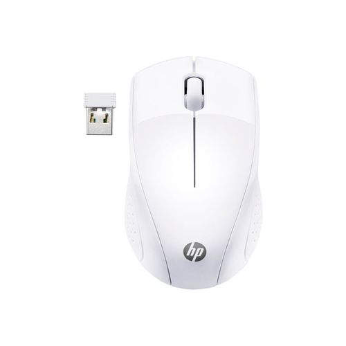 HP 220 - Souris - 3 boutons - sans fil - 2.4 GHz - récepteur sans fil USB - blanc neige - CTO - pour HP 24, 27; Pavilion 24, 27, 32, TP01
