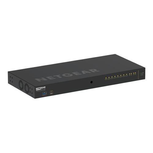 NETGEAR M4250-10G2F-PoE+ - Commutateur - C3 - Géré - 10 x 10/100/1000 (8 PoE+) + 2 x Gigabit SFP - flux d'air côte à côte - Montable sur rack - PoE+ (125 W)