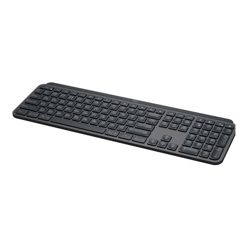 Logitech MX Keys - Clavier - rétroéclairé - sans fil - Bluetooth - AZERTY - Français - graphite