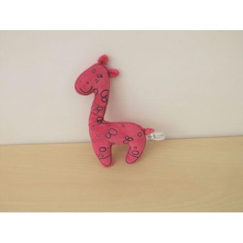 Doudou Hochet Girafe Rose Bout 'chou Monoprix