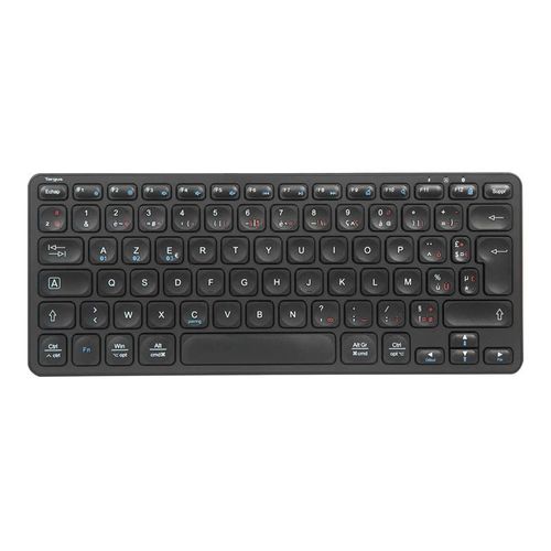 Targus - Clavier - multi-appareil - compact - antimicrobienne - sans fil - Bluetooth 5.1 - Français - noir