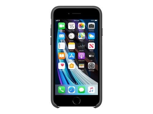 Apple - Coque De Protection Pour Téléphone Portable - Silicone - Noir - Pour Iphone 7, 8, Se (2e Génération), Se (3rd Generation)