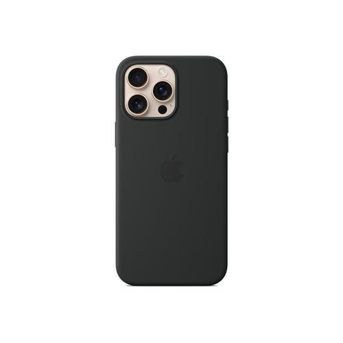 Apple - Coque De Protection Pour Téléphone Portable - Compatibilité Avec Magsafe - Silicone - Noir - Pour Iphone 16 Pro Max