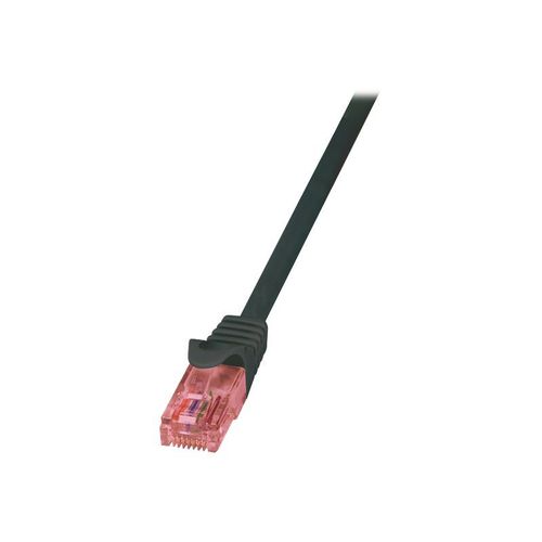 LogiLink PrimeLine - Cordon de raccordement - RJ-45 (M) pour RJ-45 (M) - 3 m - SFTP, PiMF - CAT 6a - sans halogène - noir