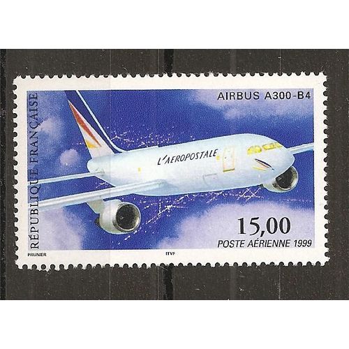 Pa 63 (1999) Poste Aérienne Airbus A300 B4 N** (Cote 8e) (6158)